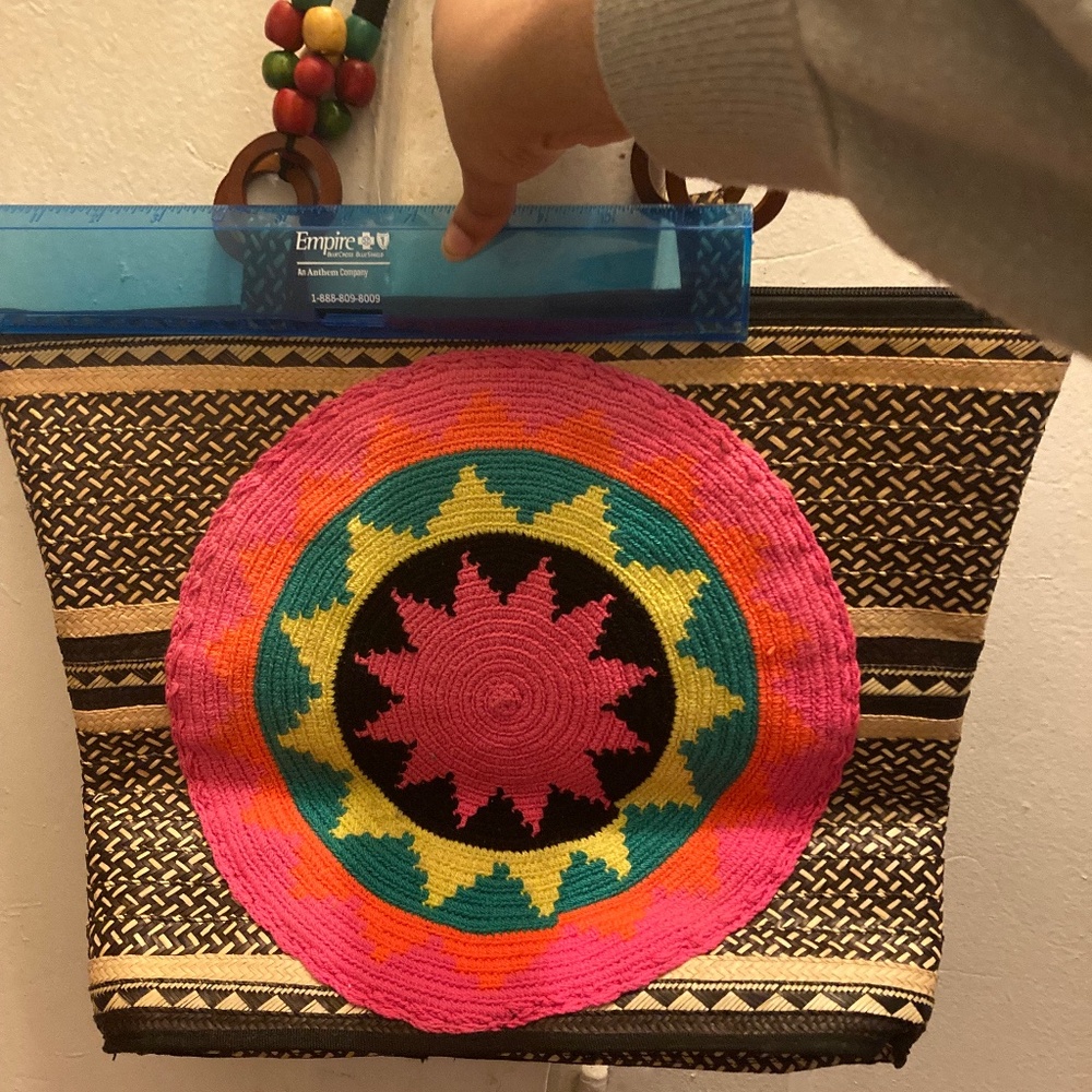 Unbranded Tote Bag beads medium size